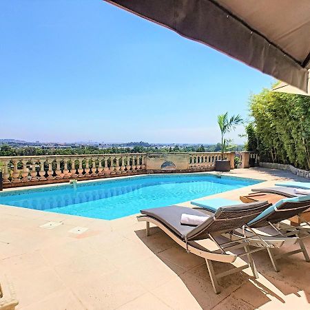 3 Bedrooms Villa Near Cannes - Pool & Jacuzzi - Sea View Mandelieu エクステリア 写真