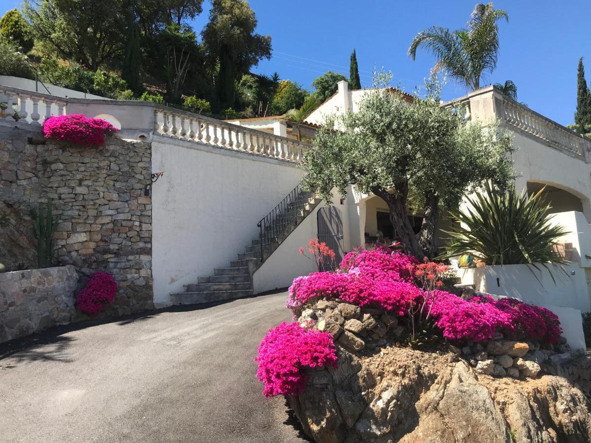 3 Bedrooms Villa Near Cannes - Pool & Jacuzzi - Sea View Mandelieu エクステリア 写真
