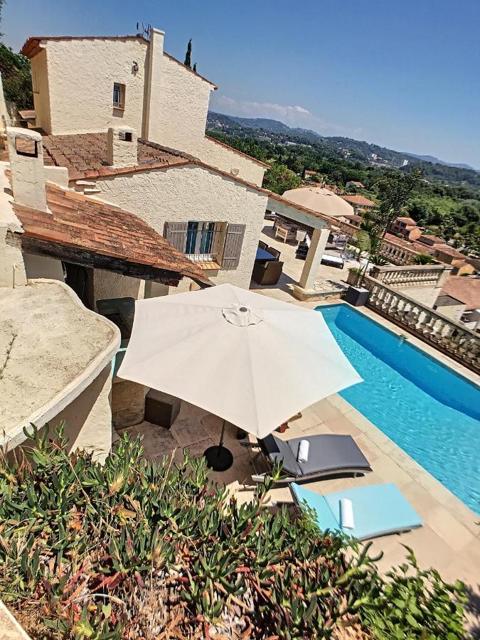 3 Bedrooms Villa Near Cannes - Pool & Jacuzzi - Sea View Mandelieu エクステリア 写真