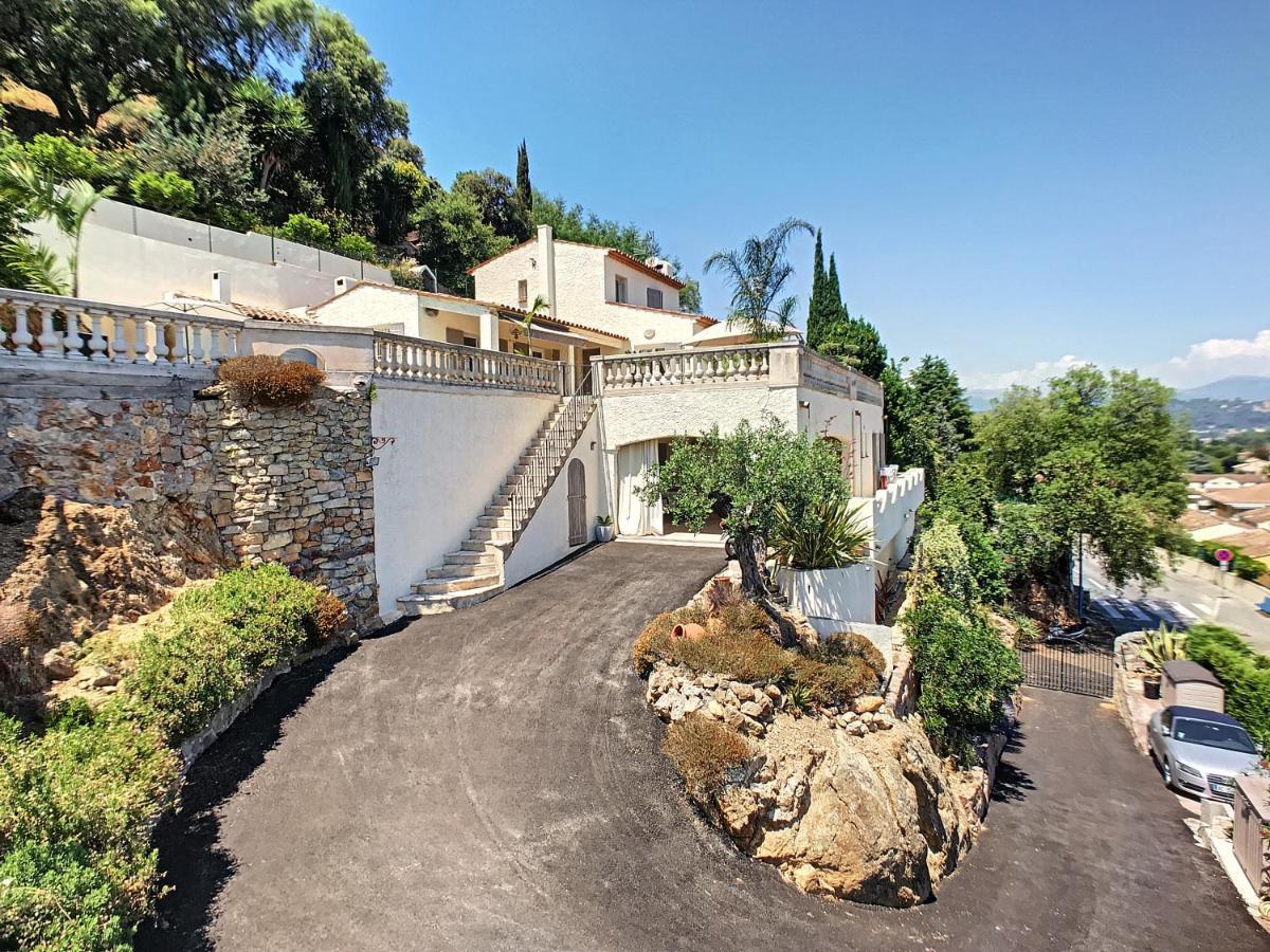 3 Bedrooms Villa Near Cannes - Pool & Jacuzzi - Sea View Mandelieu エクステリア 写真