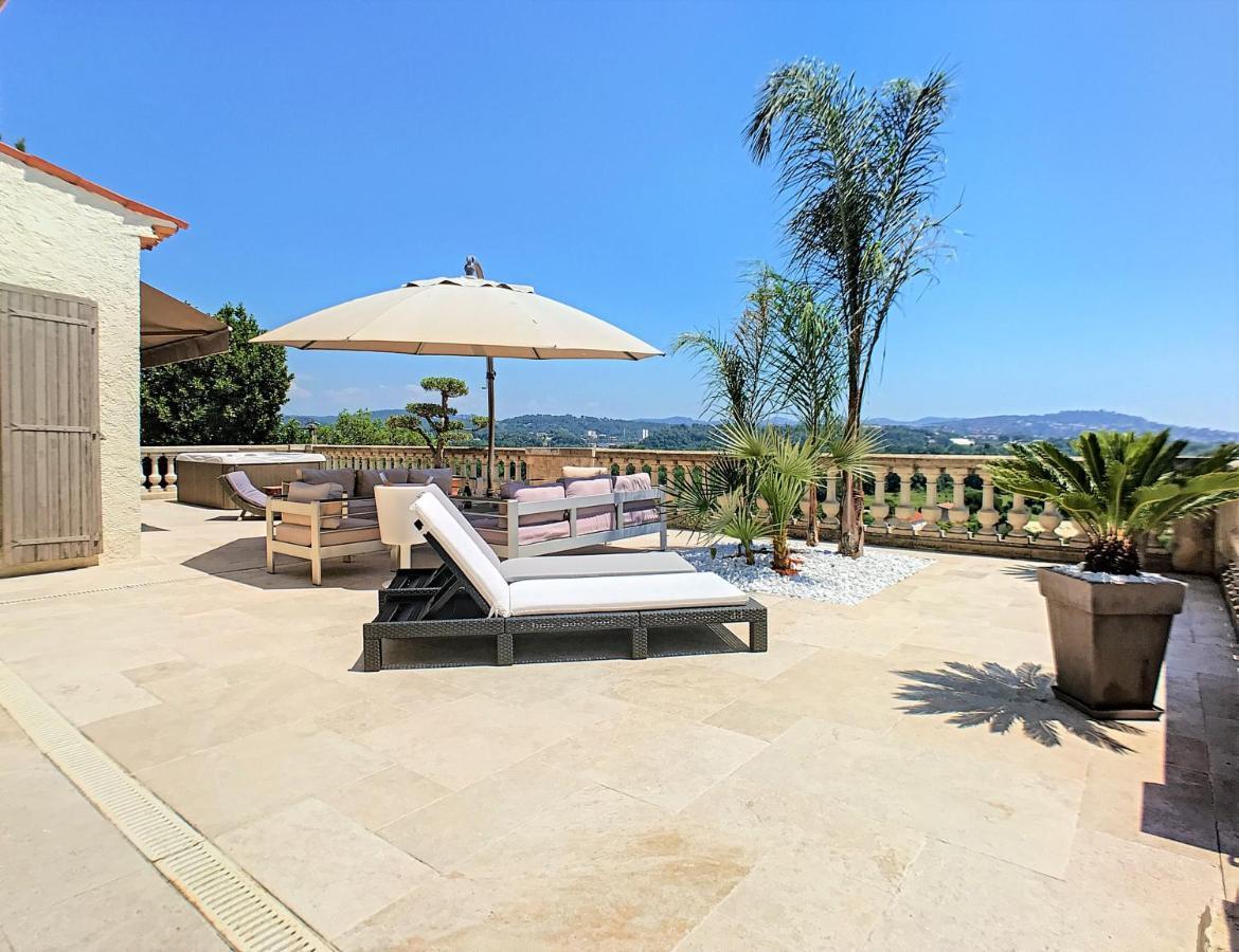 3 Bedrooms Villa Near Cannes - Pool & Jacuzzi - Sea View Mandelieu エクステリア 写真